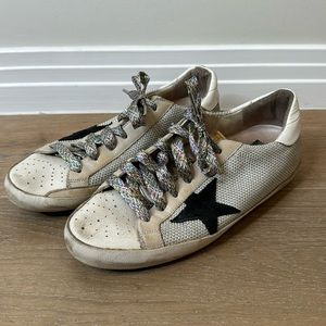 Golden Goose Superstar size 40 (us 10 women’s) paid $650 at the store.